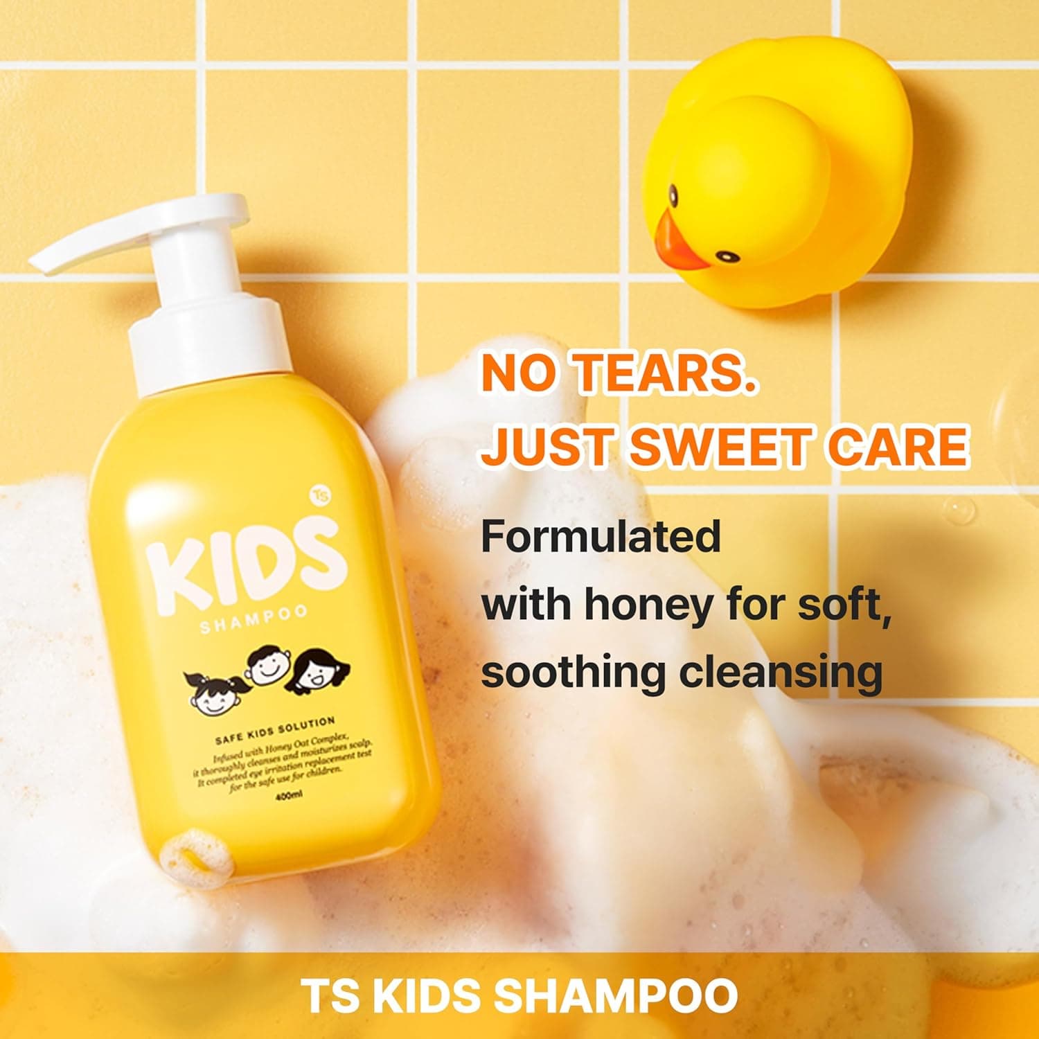 TS Kids Shampoo – Tear-Free, Sulfate-, Paraben-, Silicone- &amp; Allergen-Free  14.1 fl oz / 400ml  Ge