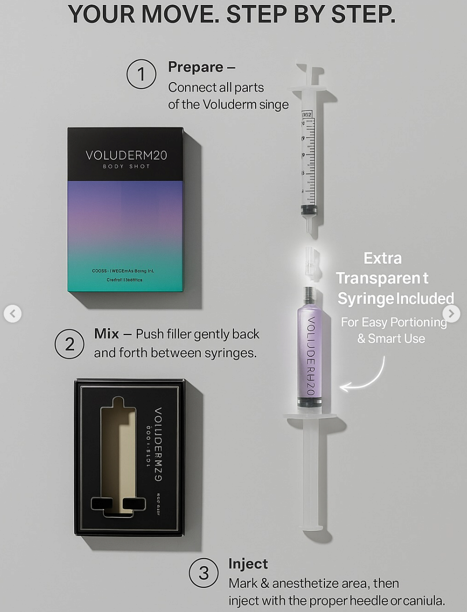 VOLUDERM 20 BODY SHOT  ,Skin Care, Body Filler,  Filler