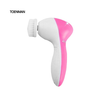 Wholesale 5 in 1 Face Exfoliator Brush Skin Care Electric Silicone Facial Cleansing Brush