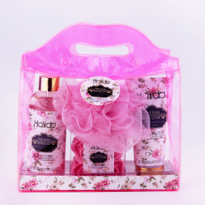 Wholesale moisturize body care spa wire basket bath and body gift set