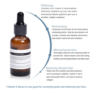 Wholesale private label skin care vitamin c  hyaluronic acid serum , anti aging mesotherapy whitening serum