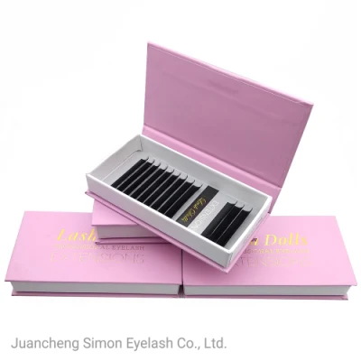 Wholesale Russian Volume Pre Made Fans False Eyelashes with Tweezers