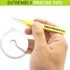 Professional Blackhead Tweezer Curved Steel Tip Surgical Comedone & Splinter Extractor By Rapid Vitality (Yellow)