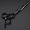 Black Dragon 6.0 inch Professional Dragon Handle 440C Salon Hair Cutting Scissor Hairdressing Thinning Shears (Scissors set)