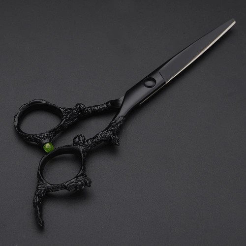Black Dragon 6.0 inch Professional Dragon Handle 440C Salon Hair Cutting Scissor Hairdressing Thinning Shears (Scissors set)