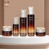 skincare set cosmetic packaging glass bottles cream jars foundation lotion toner bottles in set