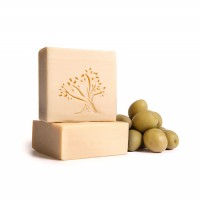 Le Joyau d’Olive - Luxury Pure Olive Oil Soap - Natural Handmade Bar for Face & Body - 1-Pack – Unscented bath bar