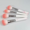 Wholesale hot selling 4 pcs white and pink makeup brush set