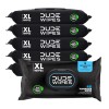 DUDE Wipes - Flushable Wipes - 6 Pack, 288 Wipes - Unscented Extra-Large Adult Wet Wipes