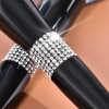 Custom Logo Rhinestone Makeup Brush Set Luxury 10 Pcs Crystal Bling Diamond Cosmetic Brushes Kit with PU Leather Bag Wholesale