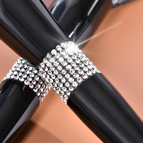 Custom Logo Rhinestone Makeup Brush Set Luxury 10 Pcs Crystal Bling Diamond Cosmetic Brushes Kit with PU Leather Bag Wholesale