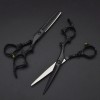 Black Dragon 6.0 inch Professional Dragon Handle 440C Salon Hair Cutting Scissor Hairdressing Thinning Shears (Scissors set)