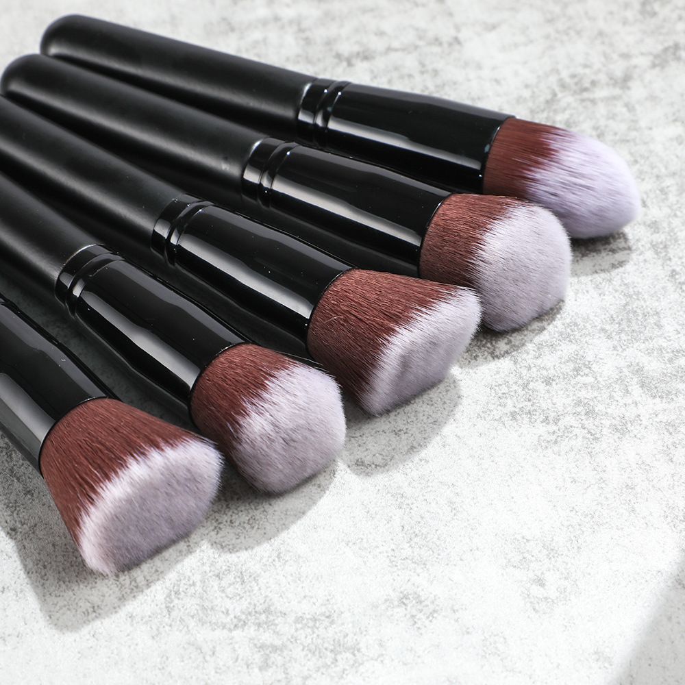Wholesale 14pcs Professional Makeup Brush Set - Chubby Black Handle Cosmetic Brushes Bulk
