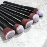 Wholesale 14pcs Professional Makeup Brush Set - Chubby Black Handle Cosmetic Brushes Bulk