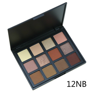 12 Color Pigmented Custom Eye shadow Palette Long Lasting Waterproof Private Label Eyeshadow Palette Makeup