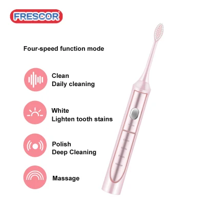 3 Cleaning Modes White Clean Sensitive Sonic Electric Toothbrush