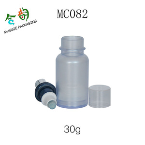30g HOT SALE beautiful Cosmetic Packaging empty clear plastic airless Spray Pump Bottles