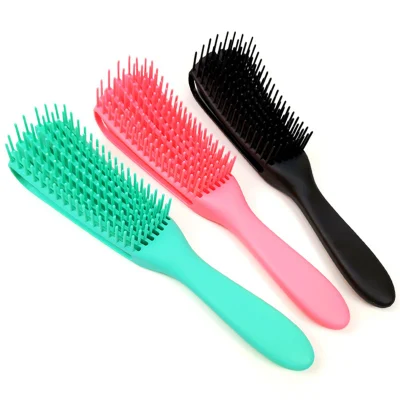 Anti-Static Plastic Multifunctional Hairdressing Smooth Eight Claws Hair Brush Massage Comb