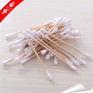 Bacteria free bamboo charcoal dustless cotton buds for travel