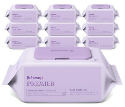 Bebesup Premier Wet Wipes, Embossed 70 Sheets With Cap (70GSM)