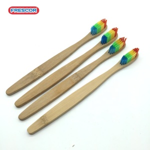 Custom Logo Color Wholesale Natural Bamboo Toothbrush