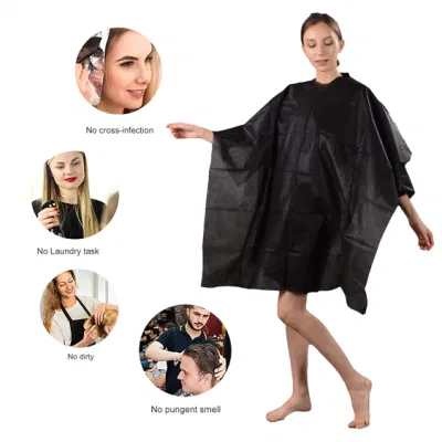 Disposable Cutting Cloak Foldable Salon Barber Cape Wrap Hairdressing Capes Cover Cloth Haircut Protecter Shaver Clean Aprons