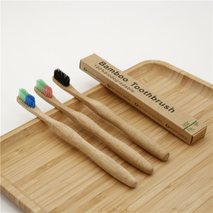 Eco-Friendly Biodegradable Bambu Teeth Brush Self Standing Custom Toothbrush Charcoal Bamboo Toothbrush