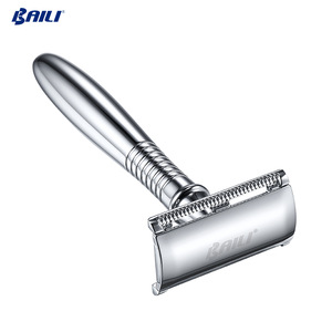 Elegant Long Handled Metal Double Edge Safety Razor