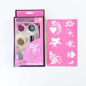 EN71-3 Eco-friendly glitter tattoo stencil