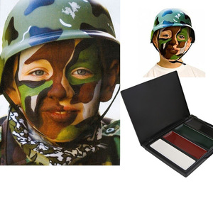 Face Painting Supplies Wholesale 4 Colors Camo Face Paint Kit