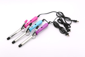Factory hair curler mini travel hair crimper and curler ZF-2212