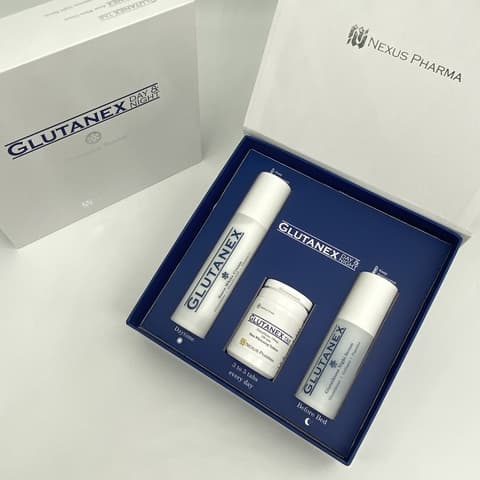 Glutanex Day &amp; Night Kit Total Whitening Care Set 