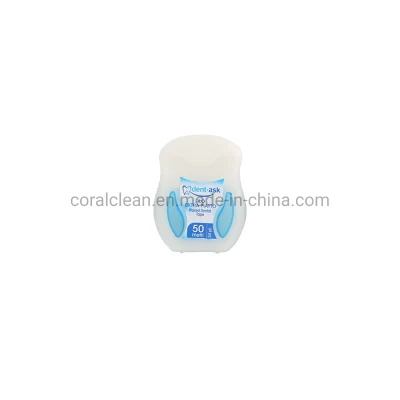 High Quality 50 M Waxed Nylon Floss with Mint Flavor Dental Floss