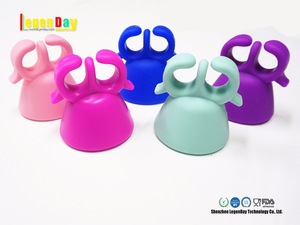 High quality wearable beaty tools 2 finger silicone nail polish bottle holder ring