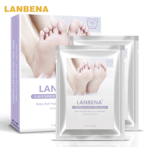 LANBENA  feet exfoliating best foot peel mask foot spa socks Peeling Foot mask