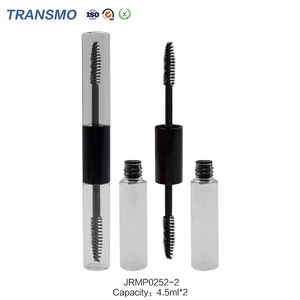 New Makeup 2019 Hot Double Ended Mascara Tube With Brush Applicator Custom Plastic Clear Empty Eyeliner Bottle For Girl