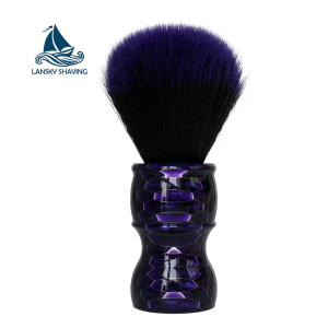 New type color resin handle honeycomb traditional shaving brush synthetic badger black