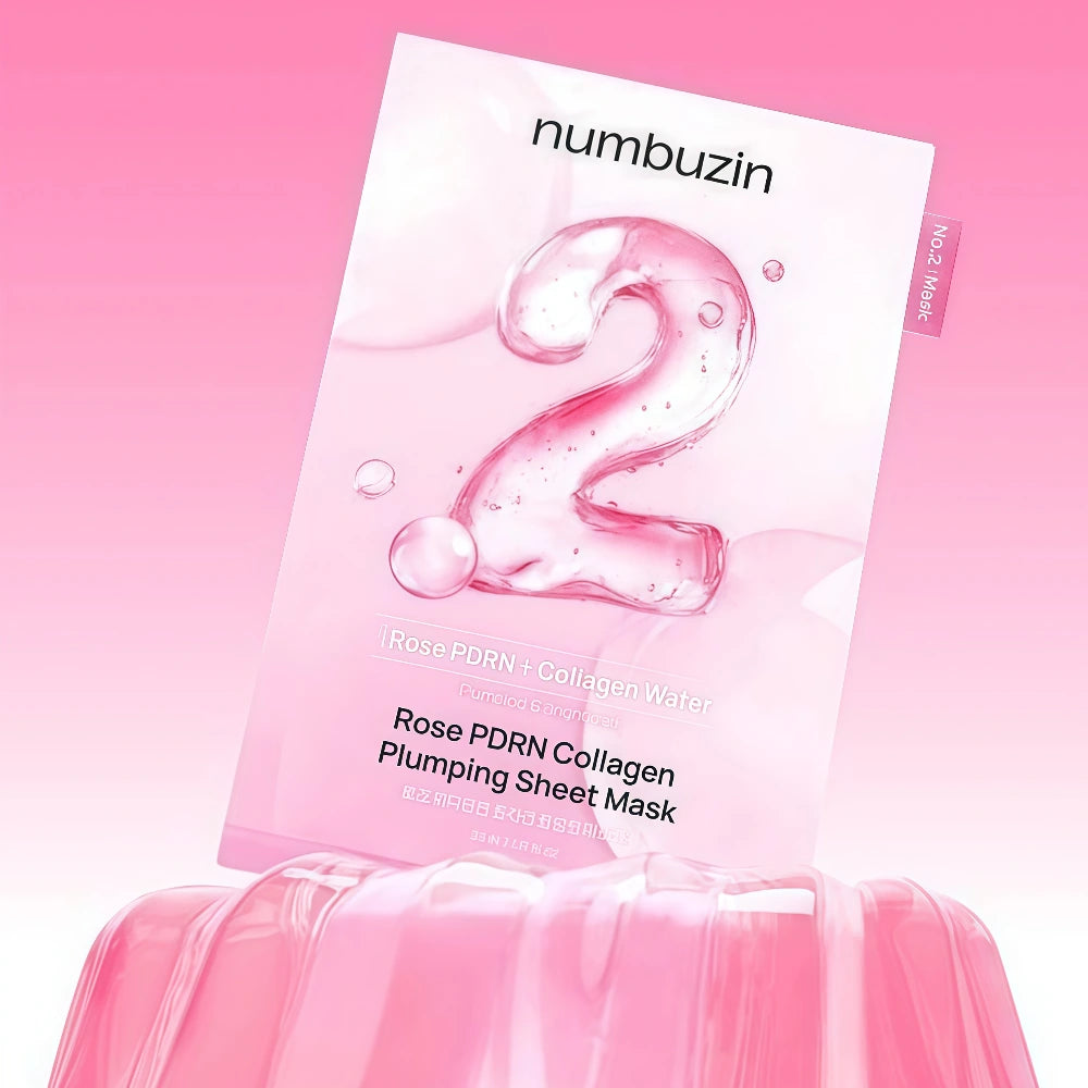 (Numbuzin) No.2 Rose PDRN Collagen Plumping Sheet Mask 1ea