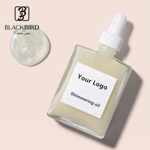 ODM/OEM Private Label Natural Moon Milk Shimmer Skin Moisturizing Body Glow Glitter Essential Shimmering Jasmine Body Oil