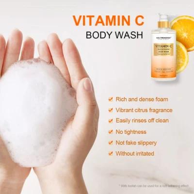 OEM Beauty Skincare Gentle Cleaning Moisturizing Vitamin C Body Wash
