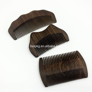 OEM Wholesale Natural Wooden Mens Antistatic Beard Hair Comb