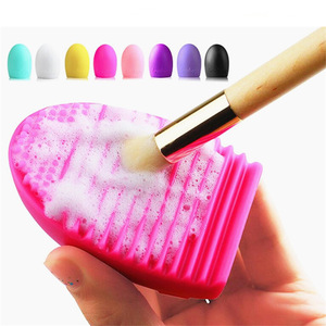 Offer print logo high quality silicone material cheap makeup brush cleaner