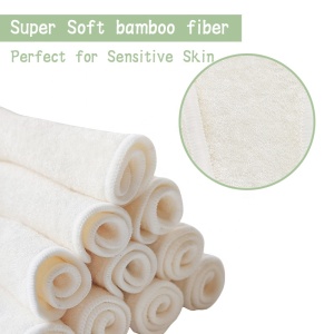 Organic Bamboo Washcloths Makeup Remove Face Towel Reusable Soft Absorbent Face Towel