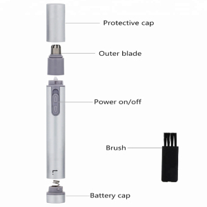 Portable  Nose trimmer Battery Powered Razor Hair Removal Face Care Shaving Electric Nose Hair Trimmer