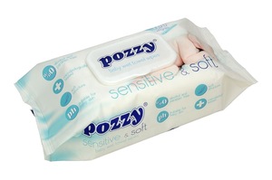 Pozzy Baby and Family Wet Wipes 120pcs, 100pcs, 90pcs, 72 pcs