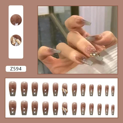 Press-on Nail Short Solid Multicolor with Good Quality 24PCS/Set