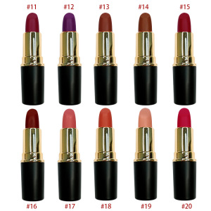 Private Label  Custom Long Lasting Nude Vegan Pigment Lip Stick Waterproof Batom Solid Matte Lipstick Bullet