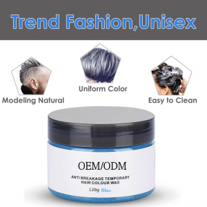 Private Label OEM Hair Styling Material Temporary Disposable Mud Hair Color Wax