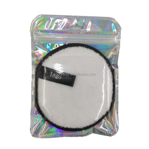 Private Label Reusable Washable Microfiber Cotton Face Cleansing Makeup Powder Magic Remover makeup remover pads