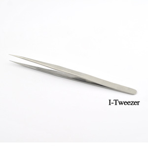 Stainless Steel Make Up Tool LED Light Eyelash Eyebrow Hair Removal Tweezer eyelash extension tweezers